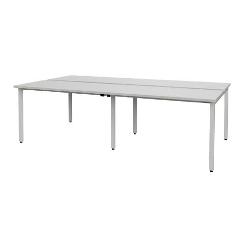 TOKIO テーブル MTQ20-2413W WH ダクト付ホワイト 767902 : オフィス