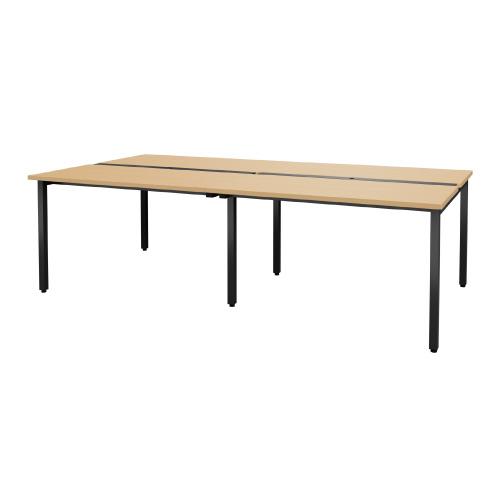 TOKIO テーブル MTQ20-2413B NA ダクト付ブラック 767925 : オフィス 