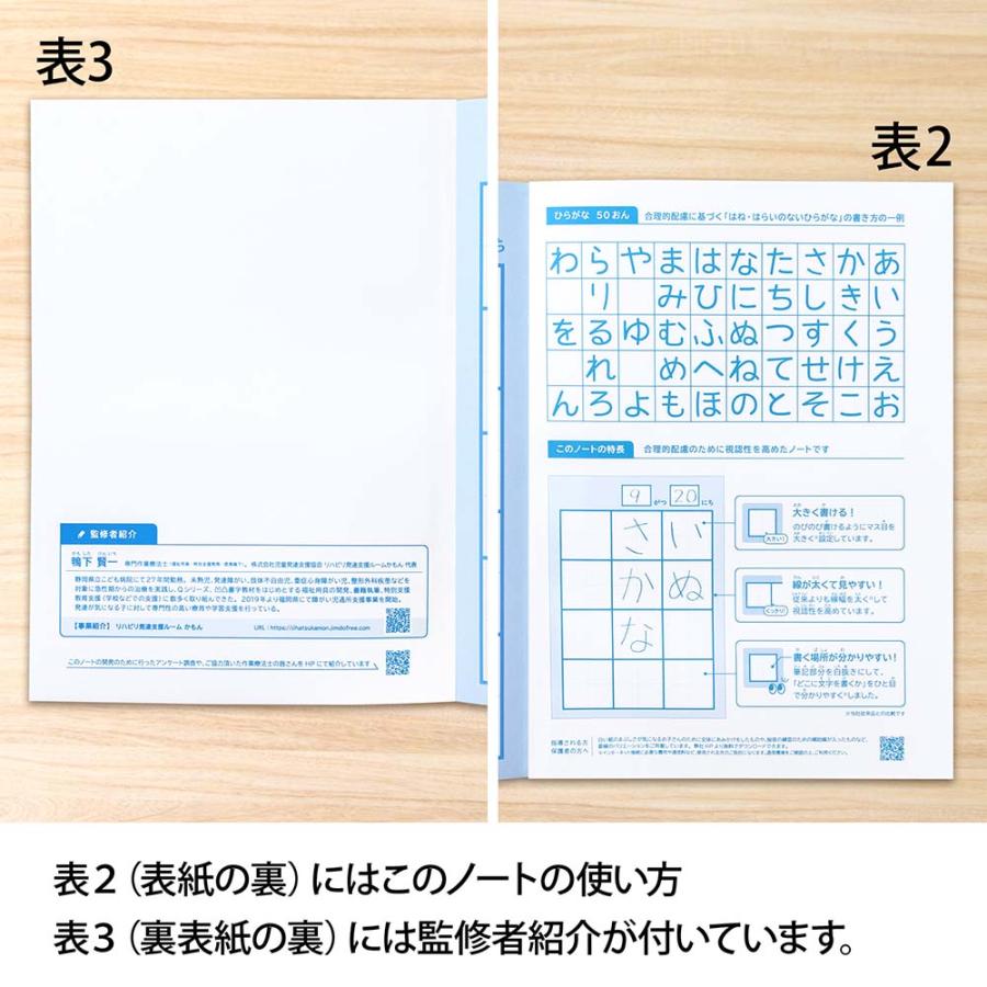 日本ノート nipponnote  スクールラインプラス School Line+ 合理的配慮のためのノート マス目 50mmR LGG01R｜officeland｜04