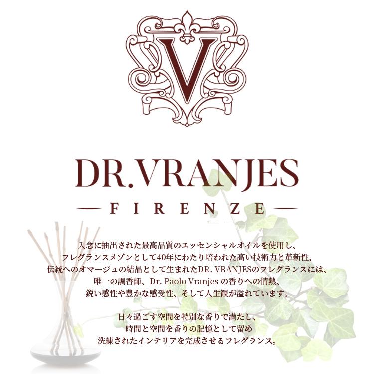 Dr.Vranjes ドットール ヴラニエス ディフューザー  500ml レフィル リフィル GINGER ＆ LIME  スティック付 ※宅配便発送｜officeluna｜02