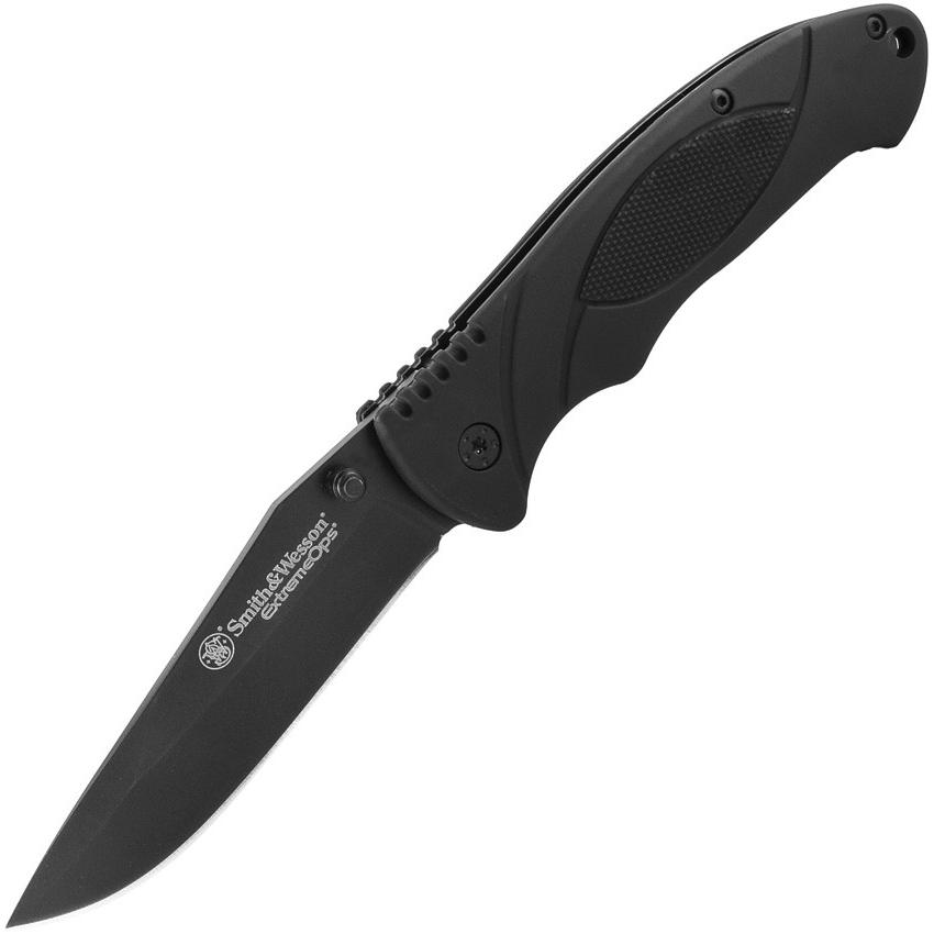 Smith&Wesson(スミス&ウェッソン) フォールディングナイフ　SWA25 Extreme Ops Tactical Linerlock 直刃｜officemaa