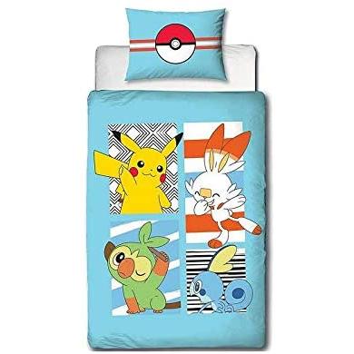 ポケモン Pokemon シングル 布団カバー+枕カバーセット : 6121 : 輸入  