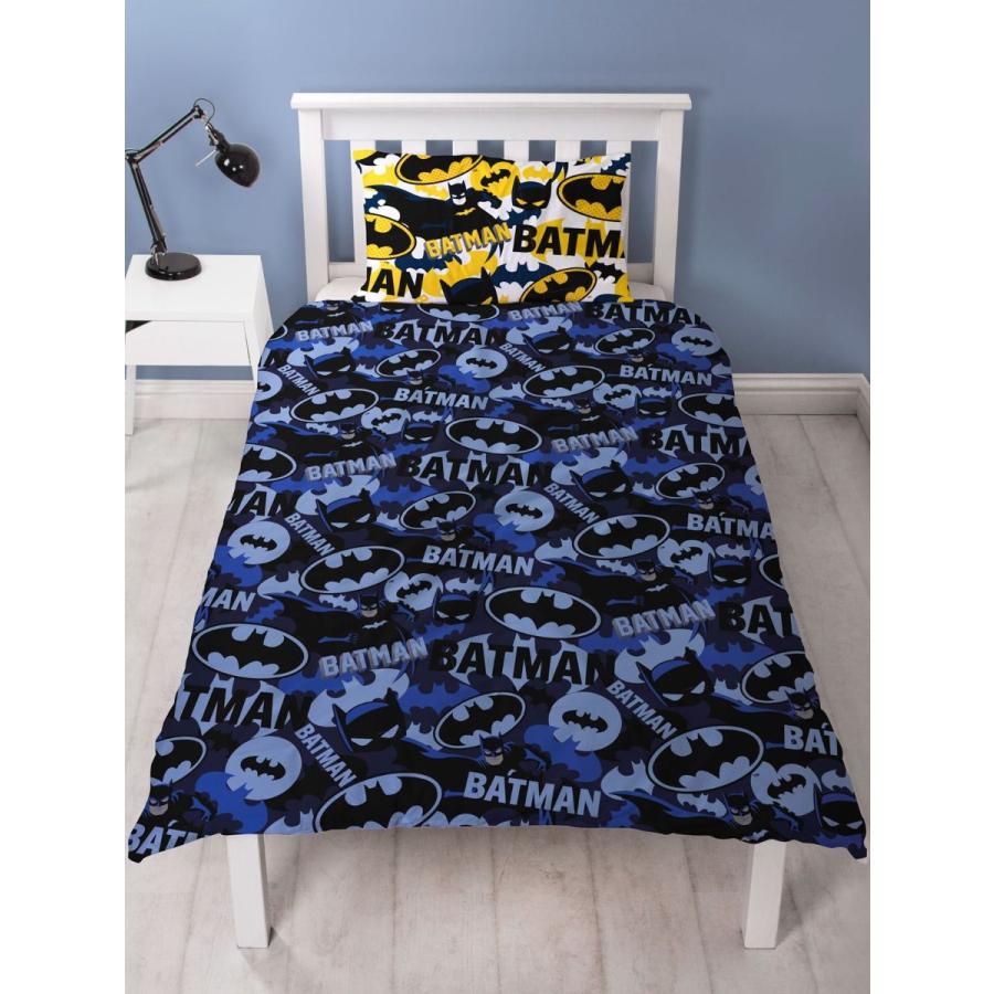 バットマン BATMAN シングル 掛け布団カバー+枕カバー セット : 輸入