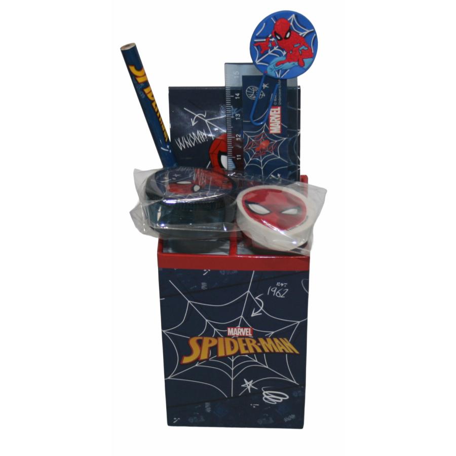 マーベル スパイダーマン 文房具セット 文具セット 7点セット ペン立て