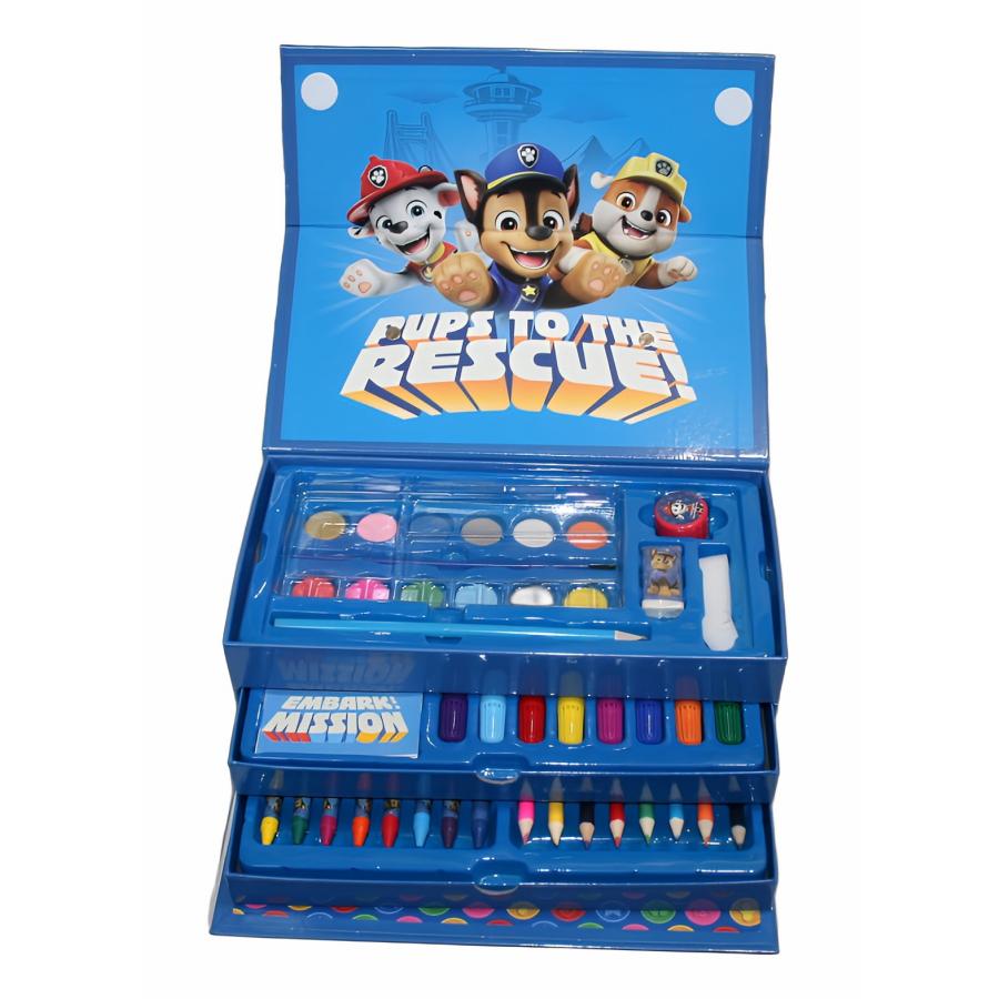 パウパトロール お絵描きセット 塗り絵セット 3段式 箱入り PAW PATROL
