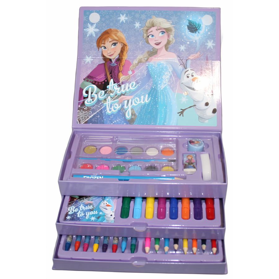 ディズニー アナと雪の女王 お絵描きセット 塗り絵セット 3段式 箱入り