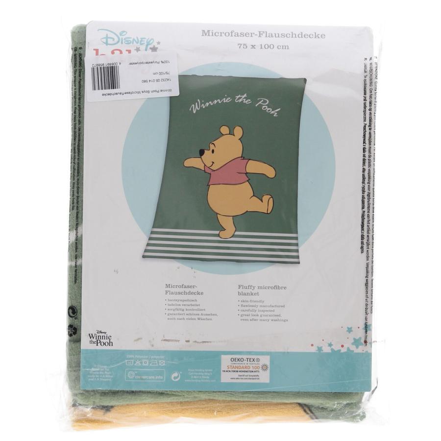 ディズニー くまのプーさん フリース ブランケット 毛布 ひざ掛け クォーターケット お昼寝毛布 100cm x 75cm : 輸入雑貨 ...