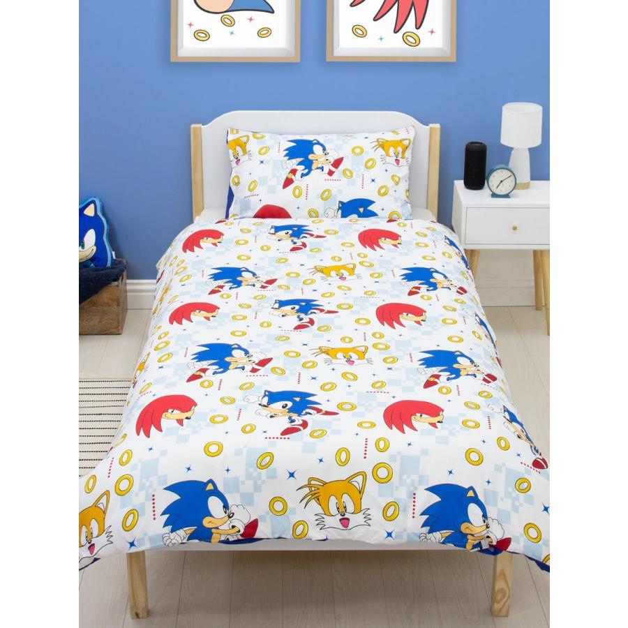 ソニック・ザ・ヘッジホッグ シングルサイズ 掛け布団カバー+枕カバー