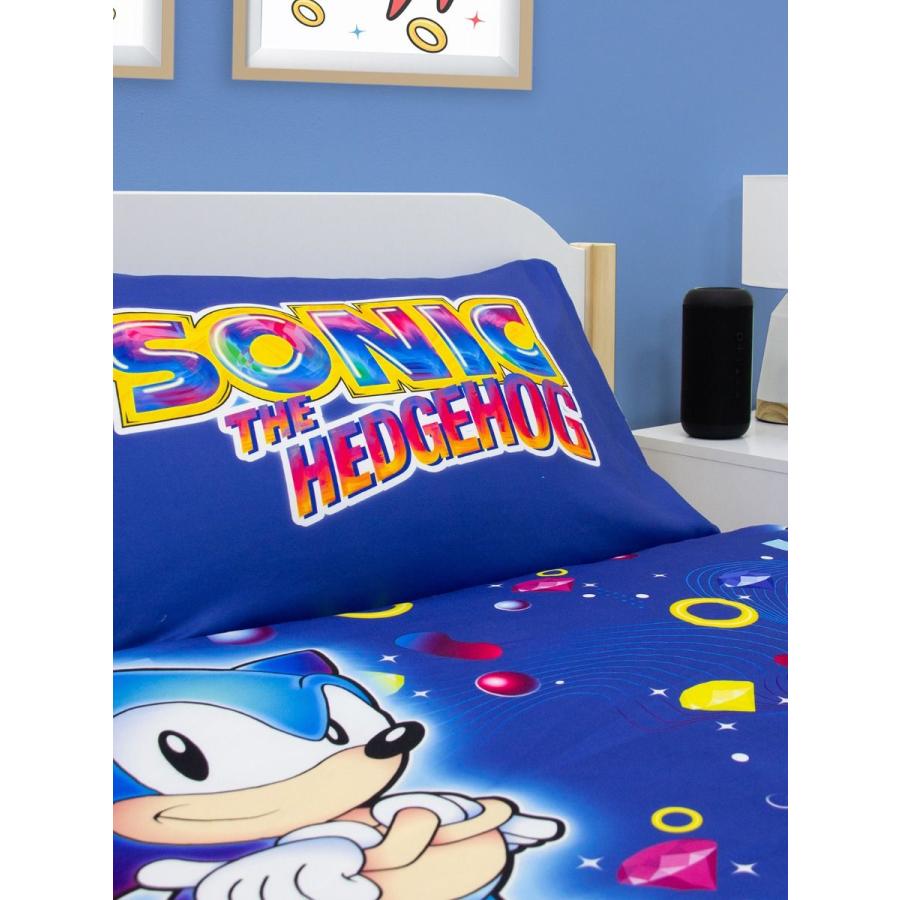 ソニック・ザ・ヘッジホッグ シングルサイズ 掛け布団カバー+枕カバー