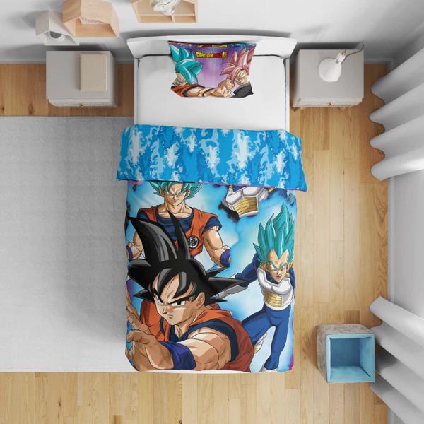 ドラゴンボール超 スーパー シングル 掛け布団カバー+枕カバーセット