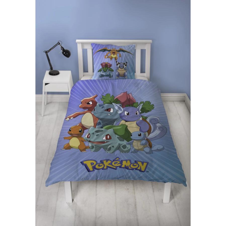 ポケモン Pokemon ヒトカゲ フシギダネ ゼニガメ シングル 掛け布団