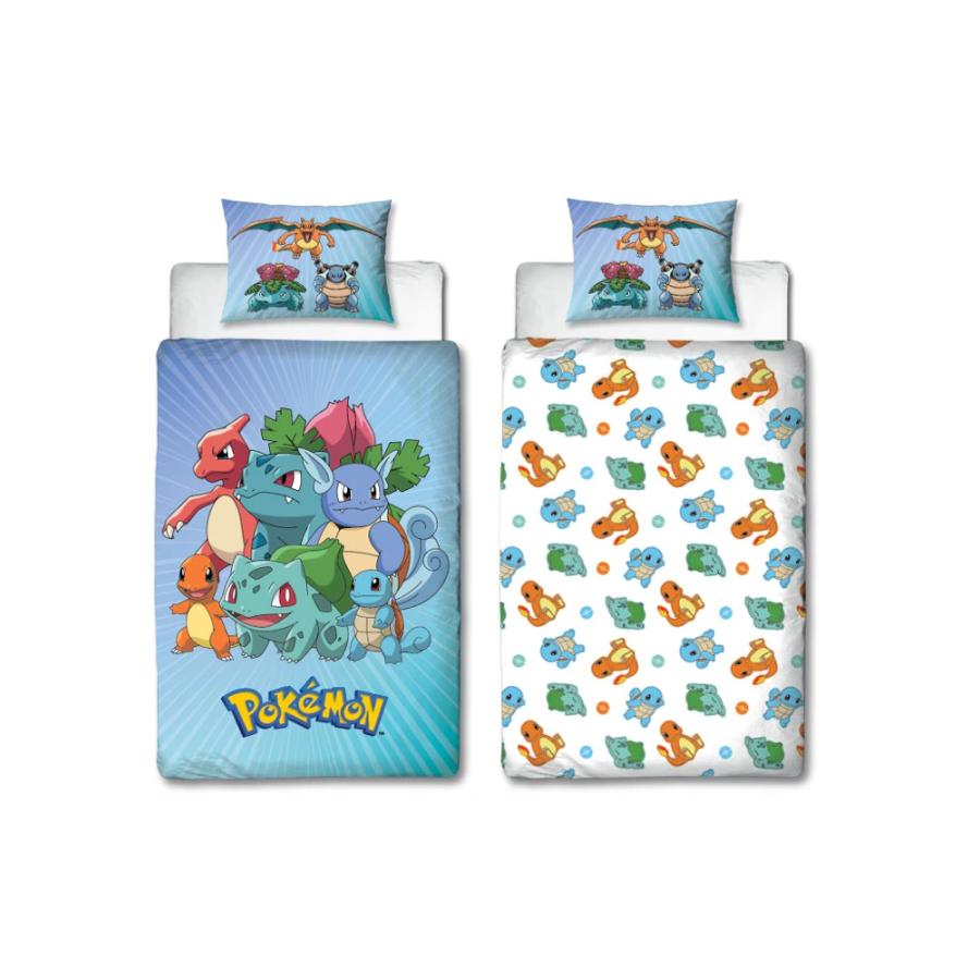 ポケモン Pokemon ヒトカゲ フシギダネ ゼニガメ シングル 掛け布団