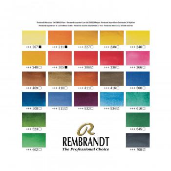 レンブラント固形水彩絵具　24色セット　T0583-8625　420621_2