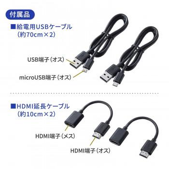 サンワサプライ ワイヤレスHDMIエクステンダー VGA-EXWHD9