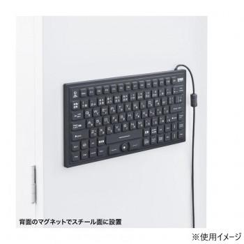 サンワサプライ マグネット内蔵防水防塵キーボード SKB-BS8BK_5