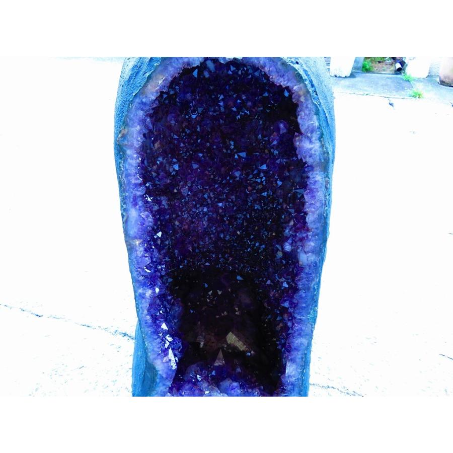 アメジストドームtr30038★超強パワー★濃い濃い超迫力★限定品ウルグアイ産★天然水晶宝石★超巨大96.6kg★高さ630mm_1