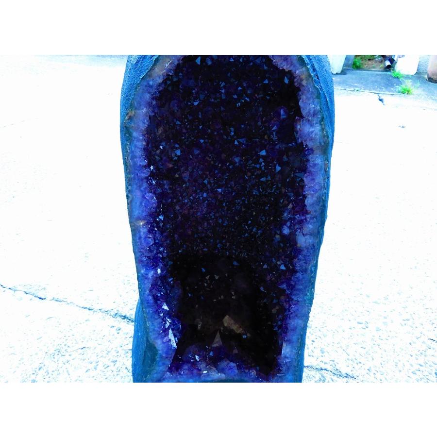 アメジストドームtr30038★超強パワー★濃い濃い超迫力★限定品ウルグアイ産★天然水晶宝石★超巨大96.6kg★高さ630mm_8