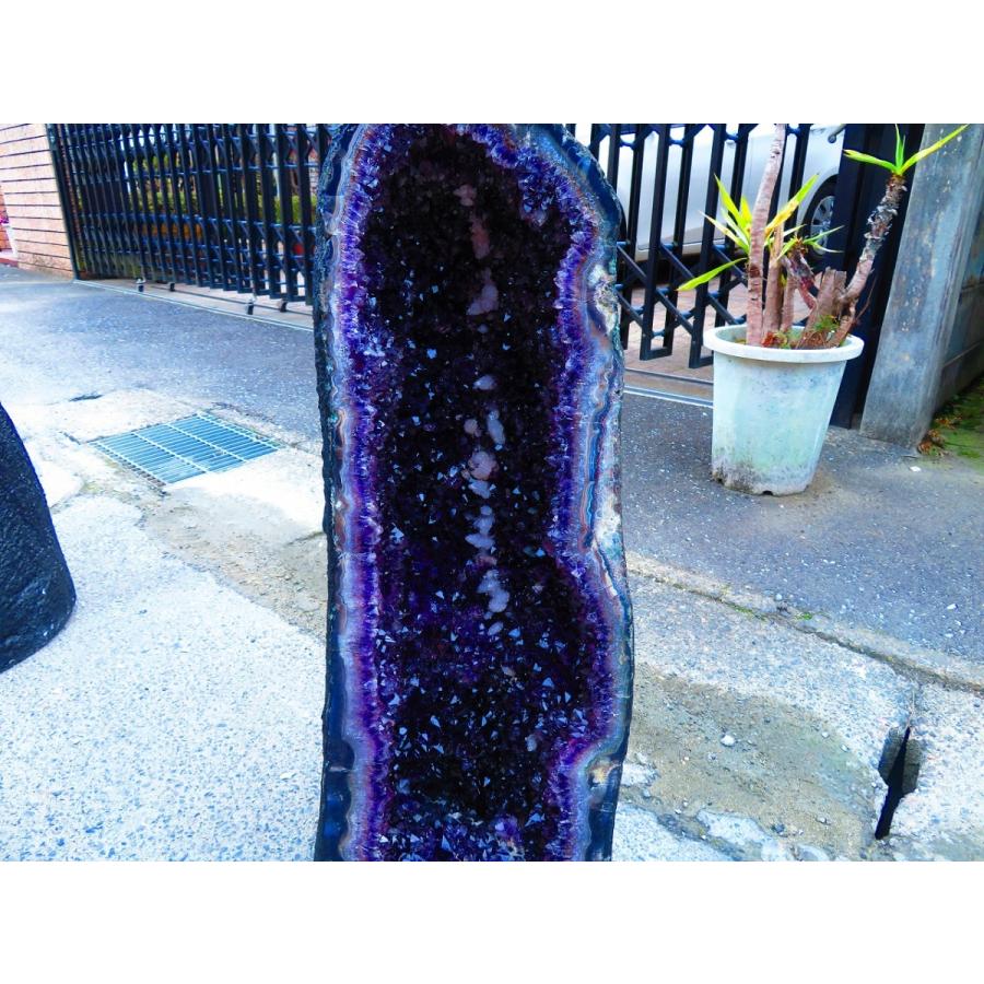 アメジストドームtr33495★超強パワー★濃い濃い超迫力★限定品ウルグアイ産★天然水晶宝石★超巨大25kg★高さ650mm_2