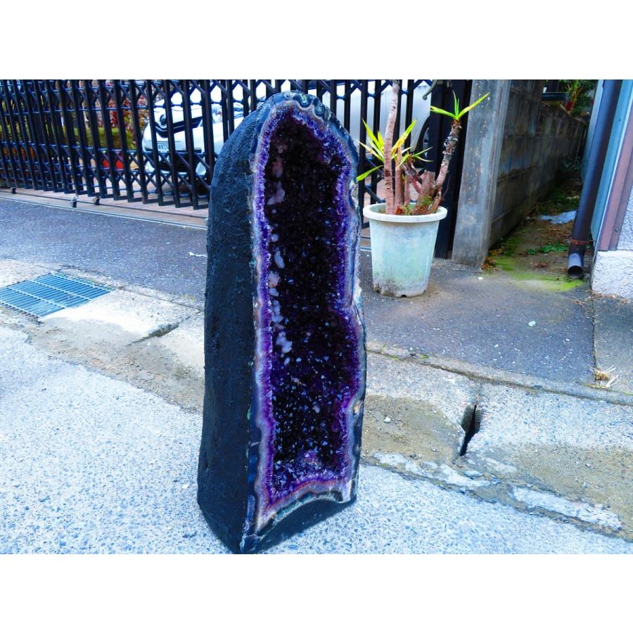 アメジストドームtr33495★超強パワー★濃い濃い超迫力★限定品ウルグアイ産★天然水晶宝石★超巨大25kg★高さ650mm_9