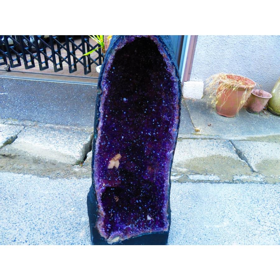 アメジストドームtr33511★超強パワー★濃い濃い超迫力★限定品ウルグアイ産★天然水晶宝石★超巨大95kg★高さ760mm_4