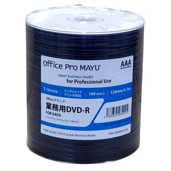 DVD-R 業務用 Officeブランド 16倍速 ワイド 商舗 DR47JW600HI-AAA 200枚 【名入れ無料】