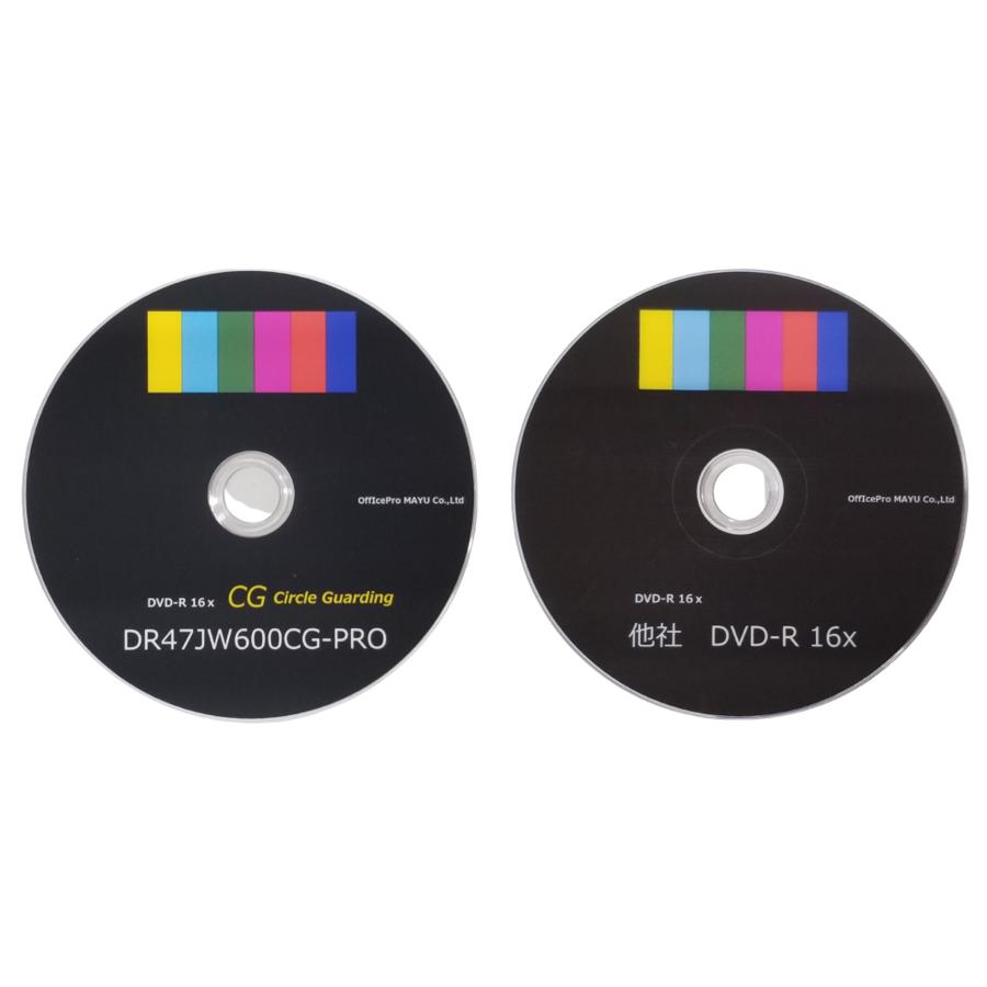 DVD-R　業務用　高品質　CG-PROブランド　16倍速　ワイド　1200枚  (DR47JW600CG-PRO)｜officepromayu｜07