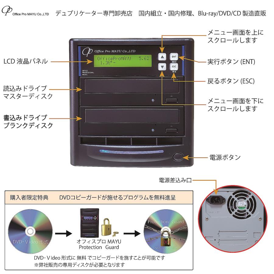 ローエンドモデル DVDデュプリケーター 1：3 デュプリケーター専用