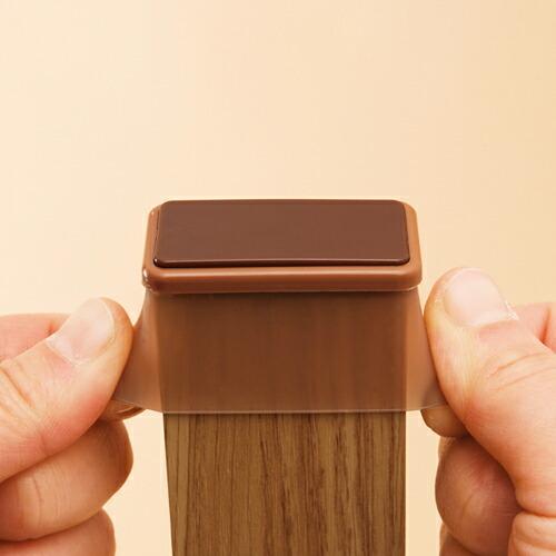 レック イス・テーブル脚用 脚ピタキャップ 長角Lサイズ 4個組