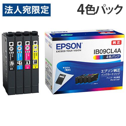 EPSON インクカートリッジ 4色パック 純正 IB09CL4A 電卓『法人宛のみ送料無料(一部地域除く)』 | エプソン