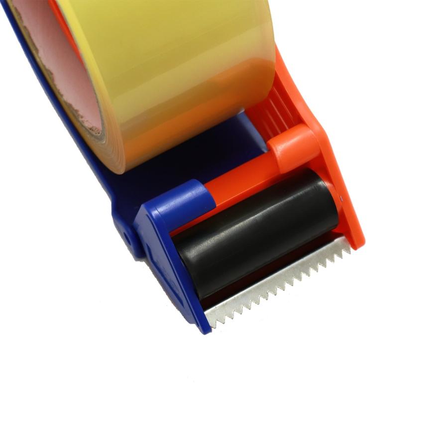 OPPテープ 50mm×50m 厚さ65μ 透明 1巻+テープカッター : オフィス