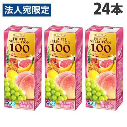 フルーツセレクション フルーツセブン100％ 200ml 24本 エルビー