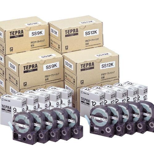 キングジム 「テプラ」PRO テプラテープ SS9K 9mm 白ラベル黒文字 10個セット『法人宛のみ送料無料(一部地域除く)』_2