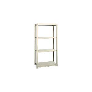 『代引不可』イチゴラック 天地共 4段 連結用 W860×D295×H2100mm 軽量ラック 150kg 『返品不可』『法人宛のみ送料無料(一部地域除く)』の画像