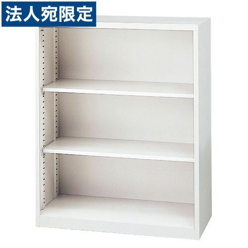 『代引不可』A4対応スチール書庫 オープン書庫 下置き用 ホワイト ANW-34K 『返品不可』『法人宛のみ送料無料(一部地域除く)』