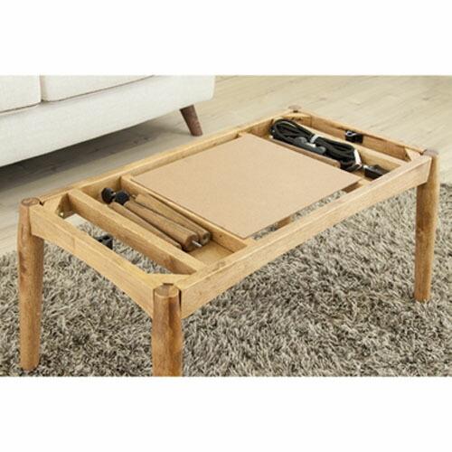 代引不可』東谷 2WAYこたつテーブル W90×D55×H38/55cm KT-105『法人宛