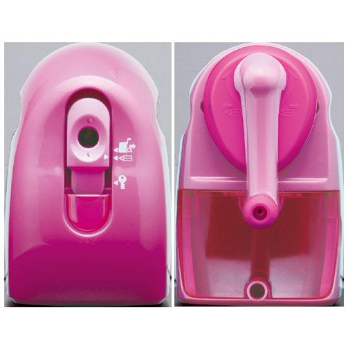 ソニック 手動鉛筆削り かるハーフ 桃 SK-802-P 手動 鉛筆削り