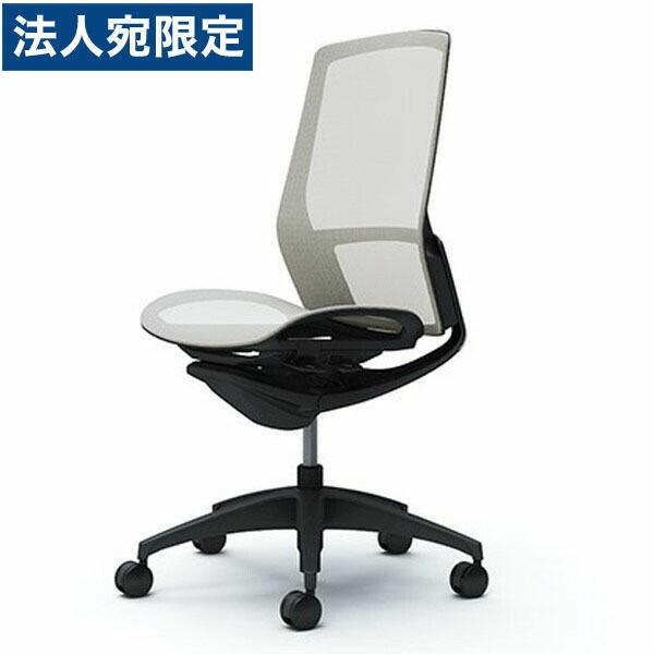 『代引不可』『受注生産品』オカムラ フィノラ ハイバック 肘なし ブラックパネル ブラックボディ ブラック脚 座メッシュ ホワイト C735MR F1E2