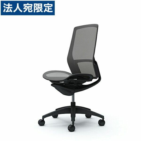 『代引不可』『受注生産品』オカムラ オフィスチェア フィノラ 肘なし ハイバック メッシュ座 ミディアムグレー C735MR-F1F2
