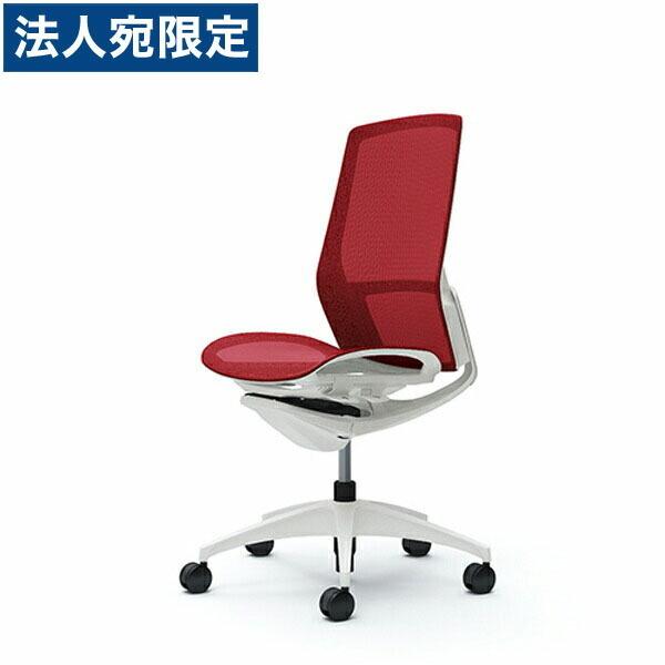 『代引不可』『受注生産品』オカムラ オフィスチェア フィノラ 肘なし ハイバック メッシュ座 レッド C735WW-F1E9『法人宛のみ送料無料(一部地域除く)』