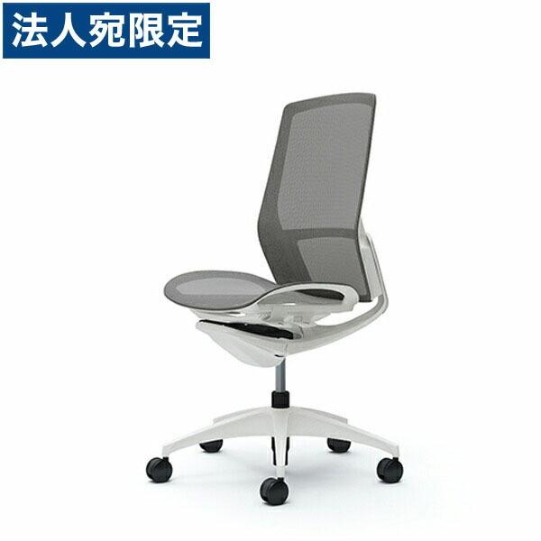 『代引不可』『受注生産品』オカムラ オフィスチェア フィノラ 肘なし ハイバック メッシュ座 ミディアムグレー C735WW-F1F2