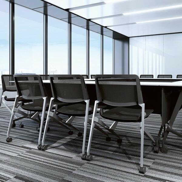『代引不可』オカムラ ミーティングチェア Marca マルカ 背座メッシュ ホワイトフレーム ホワイトシェル 肘なし オレンジレッド 81M2WC F1F8_3