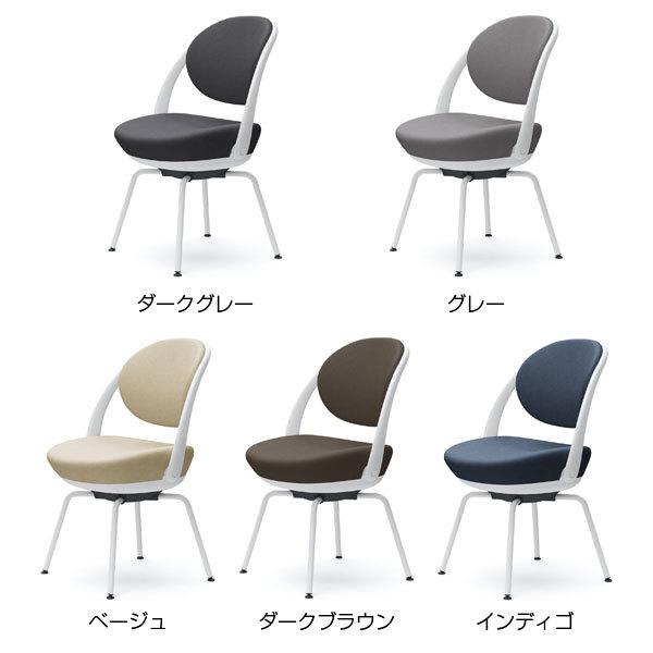 『ポイント10倍』『代引不可』 オカムラ チェア パラベル スタンダードタイプ ホワイトボディ スチール4本脚 インターロック布 8CBAGW 『返品不可』_1