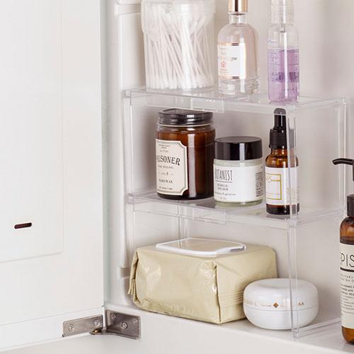 イノマタ化学 洗面台 収納 洗面鏡スライドラック : オフィストラスト