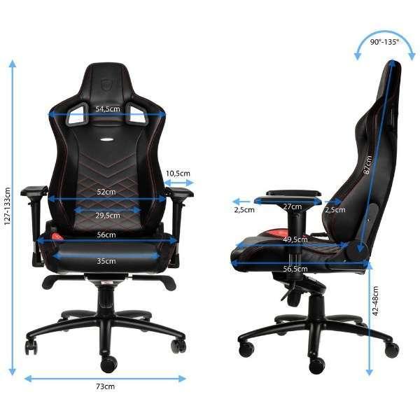 noblechairs EPIC 『代引不可』noblechairs ゲーミングチェア レッド