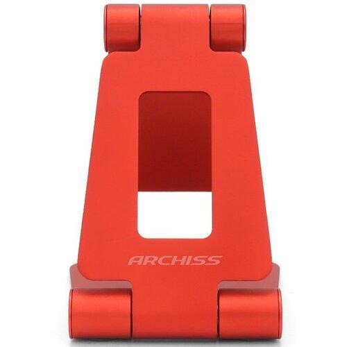 ARCHISS スマホ用 アルミスタンド mini DOUBLE SWING STAND BY ME レッド｜officetrust｜10