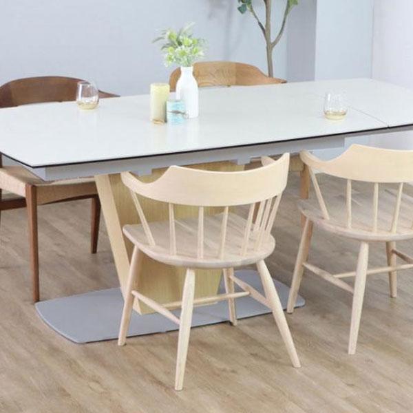 東馬　伸長式ダイニングテーブル 東馬 ダイニングテーブル 伸長式 セラミック UP シウバ 幅180cm