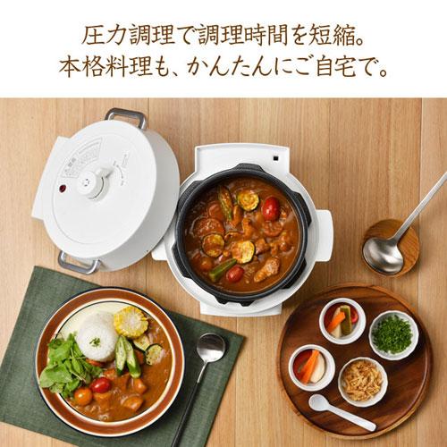 代引不可』アイリスオーヤマ 電気圧力鍋 2.2L ホワイト PC-MA2-W 電気 