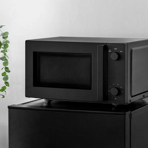 ツインバード 電子レンジ 18L ブラック DR-E268B 単機能 レンジ