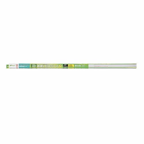 オーム電機 LED蛍光灯 直管形LEDランプ G13 40形 昼白色 グロー専用