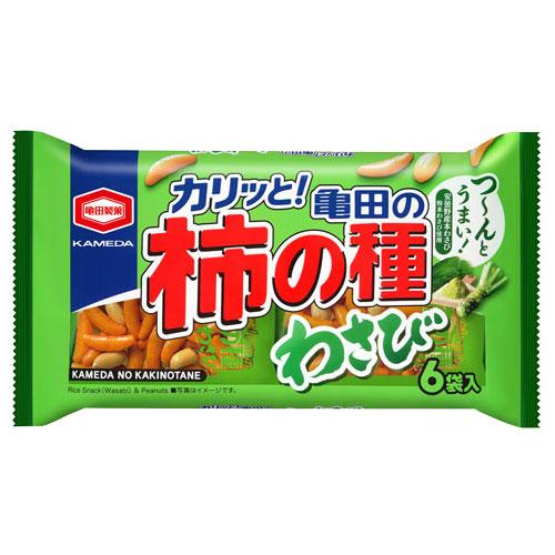 亀田製菓 亀田の柿の種 わさび 6袋入×5個 : オフィストラスト - 通販